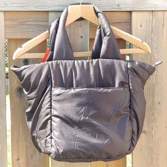 FUN Joe Fresh Puffer Tote with Puffer Handle Medium Size Full Zip Closure BNWT - Picture 5 of 8